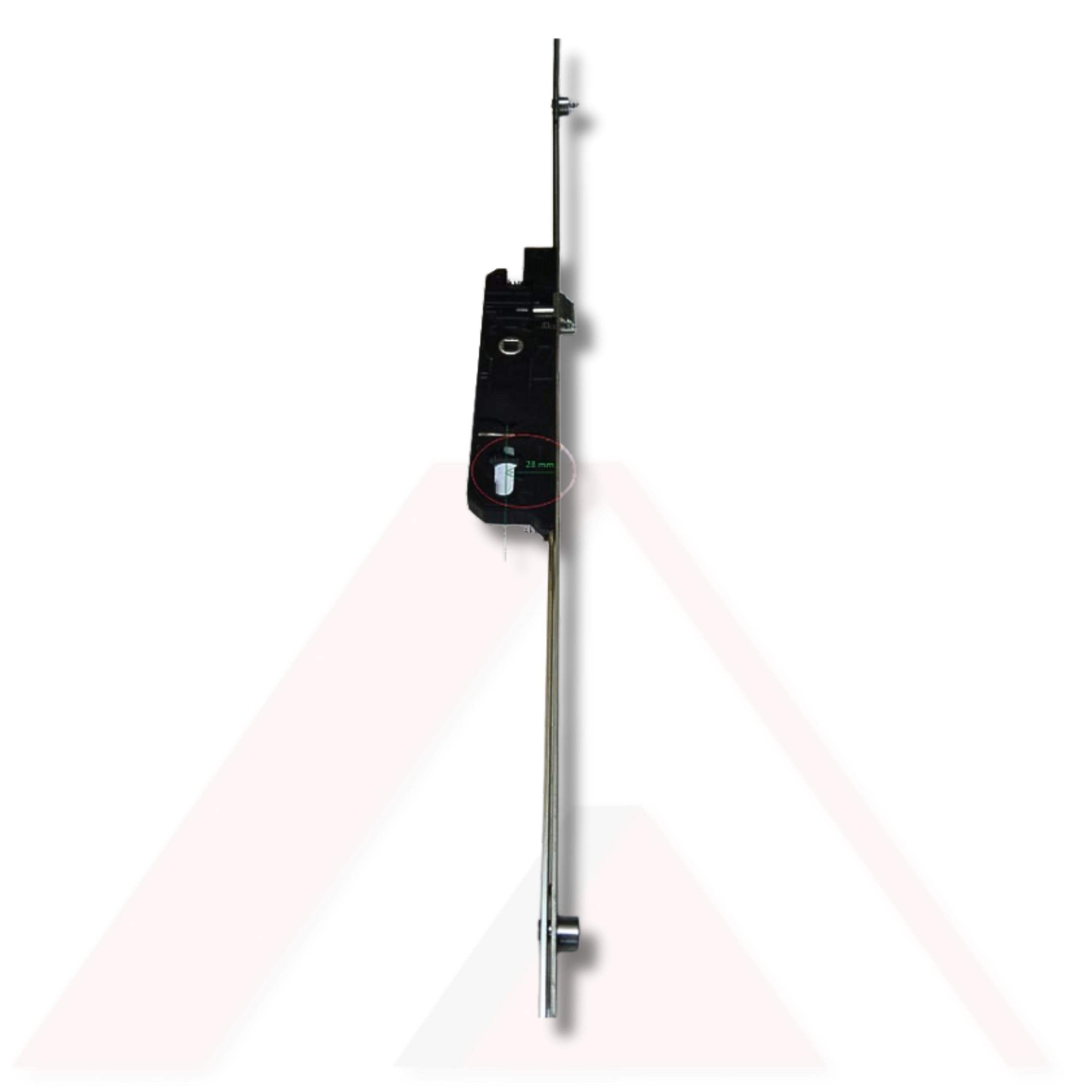 CYGNUS KİLİTLİ KAPI İSPANYOLETİ DÜZ PİMLİ  35x85mm KOLDAN TAHRİKLİ