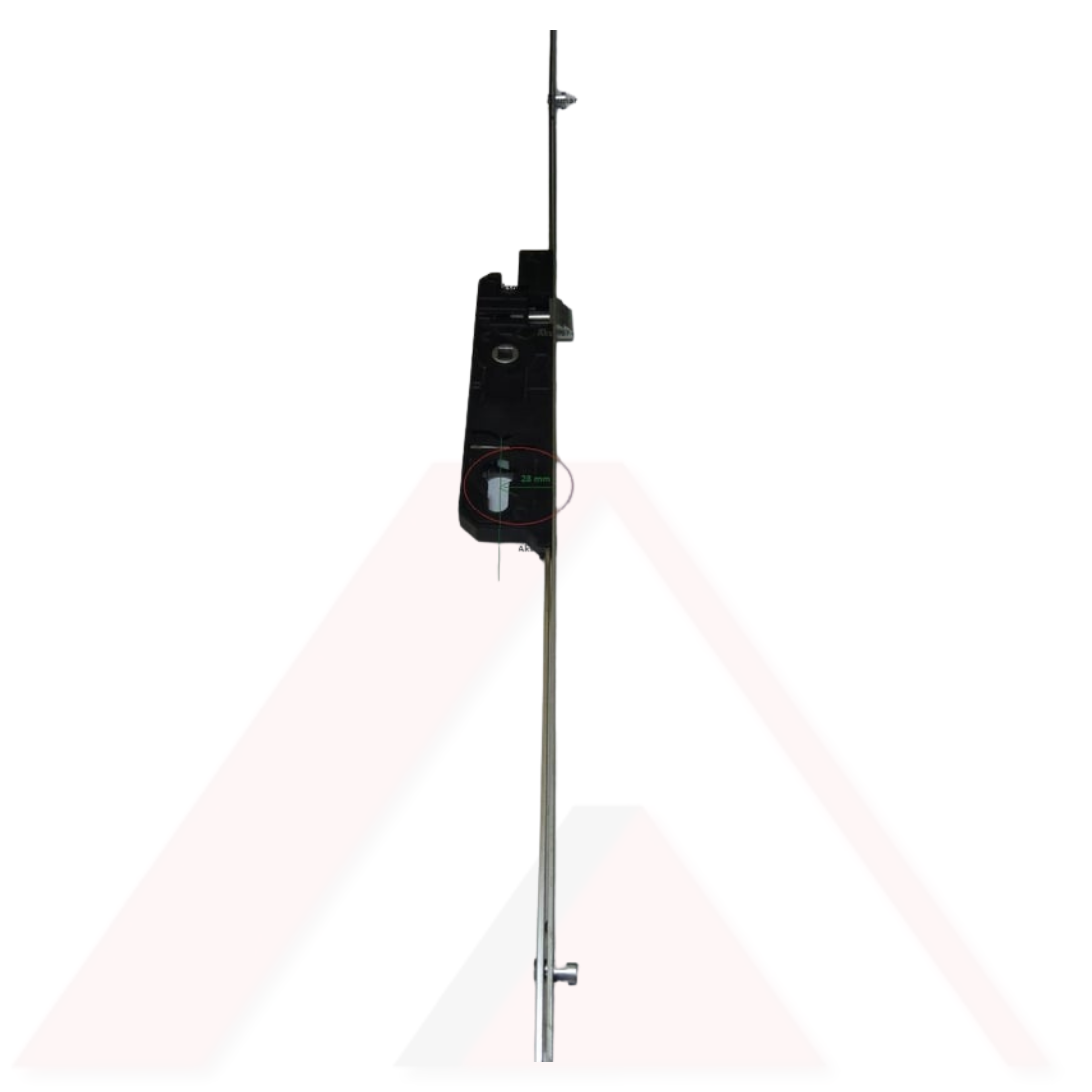 CYGNUS KİLİTLİ KAPI İSPANYOLETİ MANTAR BAŞLI PİMLİ  35x85mm KOLDAN TAHRİKLİ