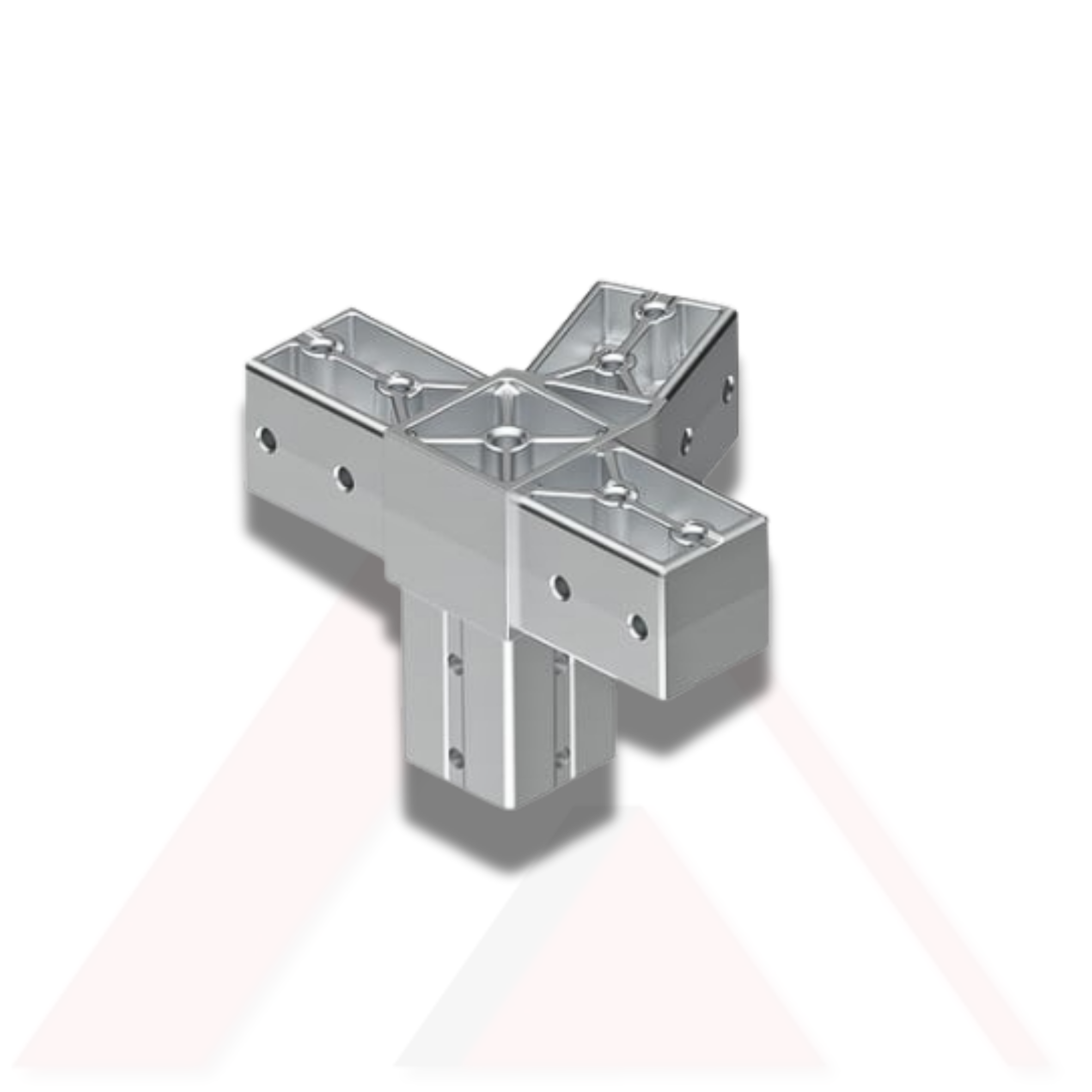 DÖRT YÖNLÜ 45 DERECE AÇILI ARA BAĞLANTI ALUMİNYUM DÖKÜM 
