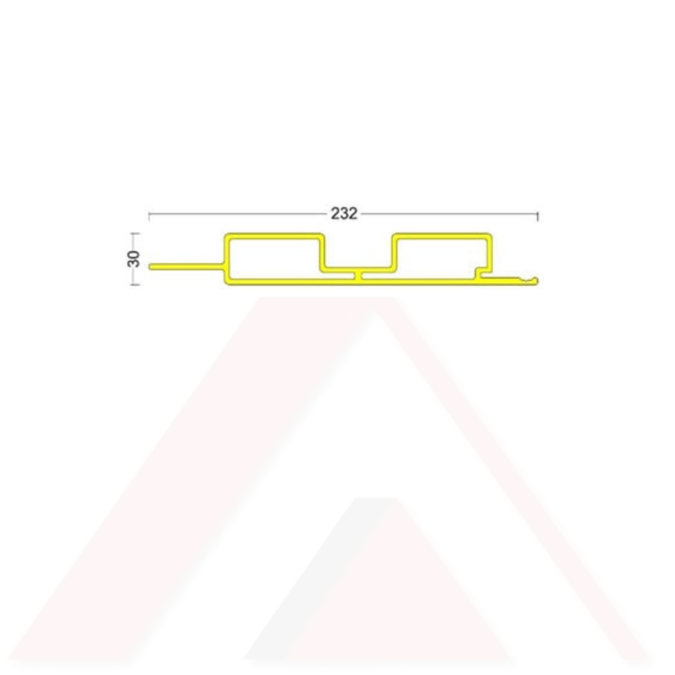 DUVAR PANELİ İKİLİ PVC İÇ MEKAN 232X3000X30 mm