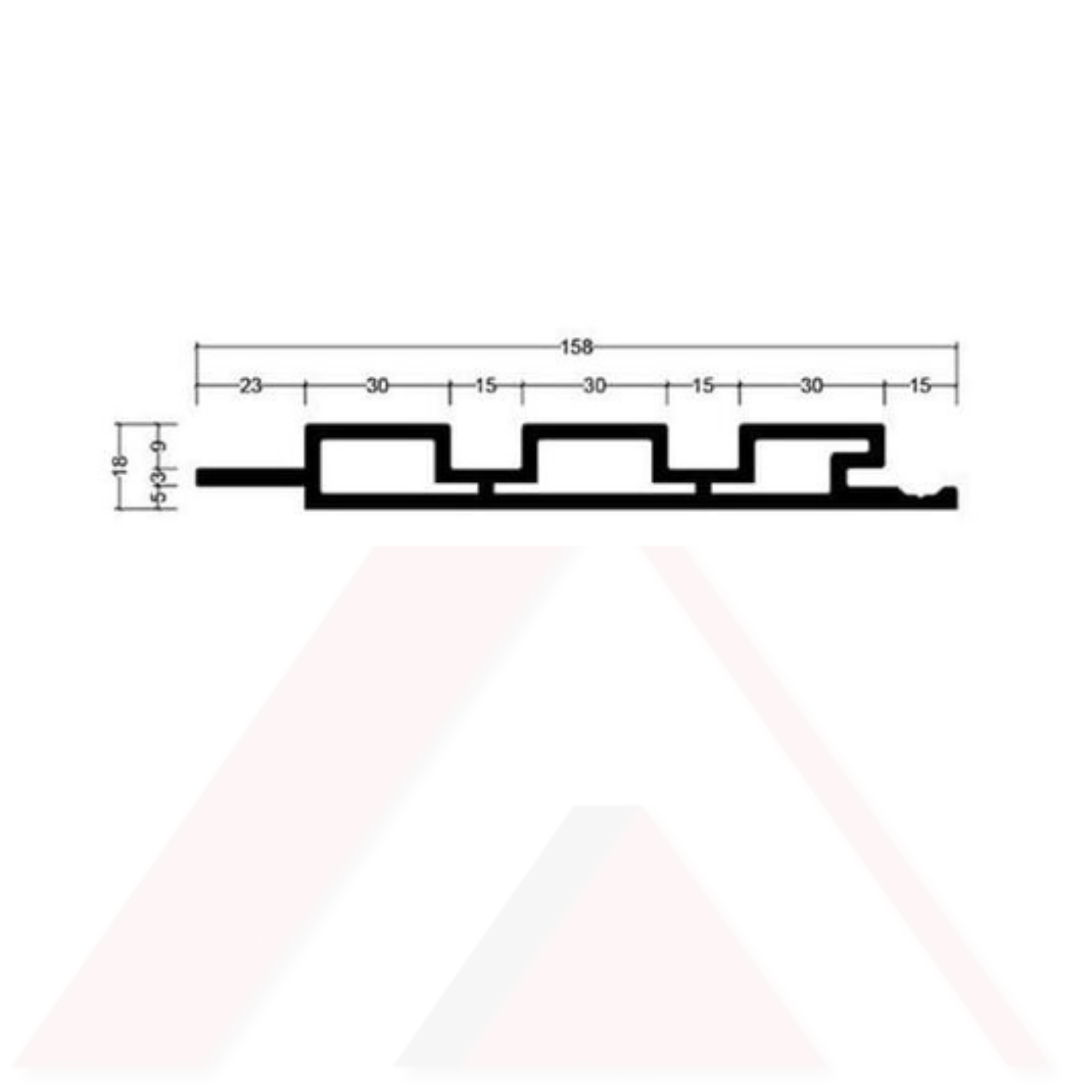 DUVAR PANELİ ÜÇLÜ PVC 175X3000X18 mm