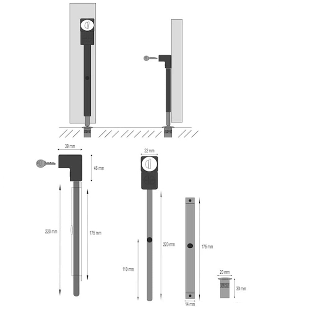FOTOSEL KAPI KİLİDİ SİYAH