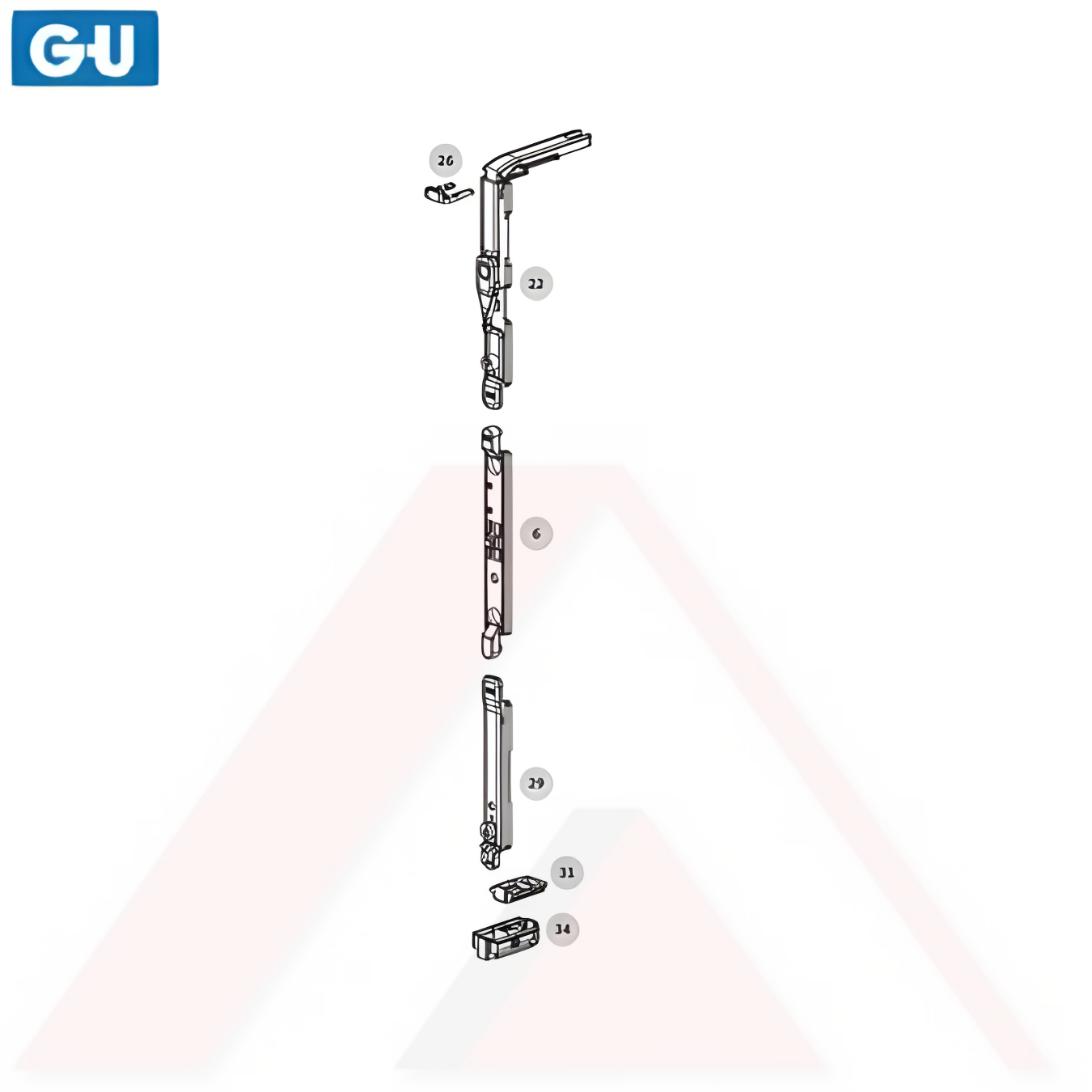 G-U ALU-JET 6060 KİLİTLEME TAKIMI