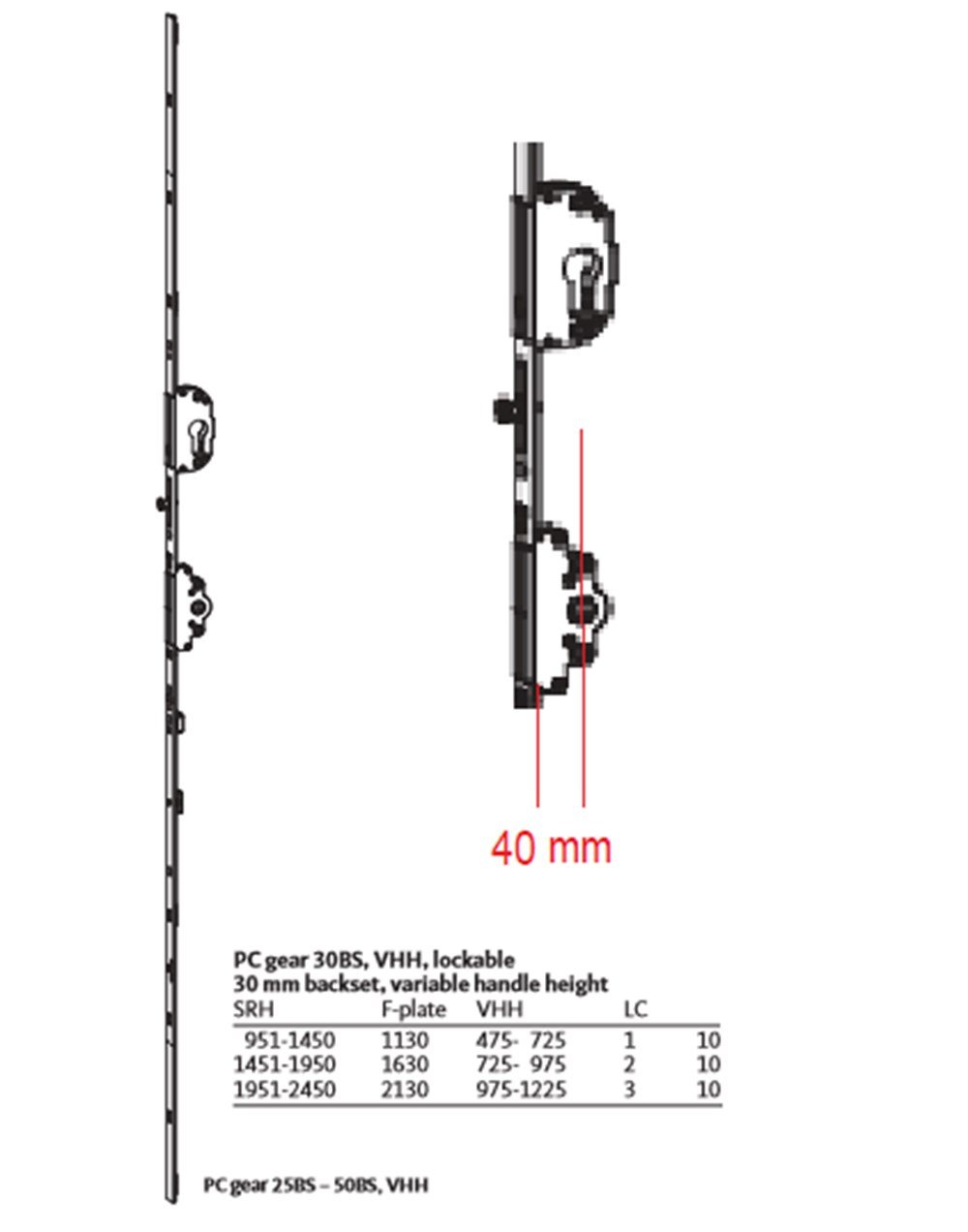 Geniş Göbekli Kilitli İspanyolet, 40mm KYO Ç.A. Eurojet 1951-2450