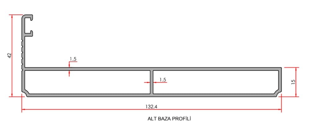 GİYOTİN ALT PROFİLİ