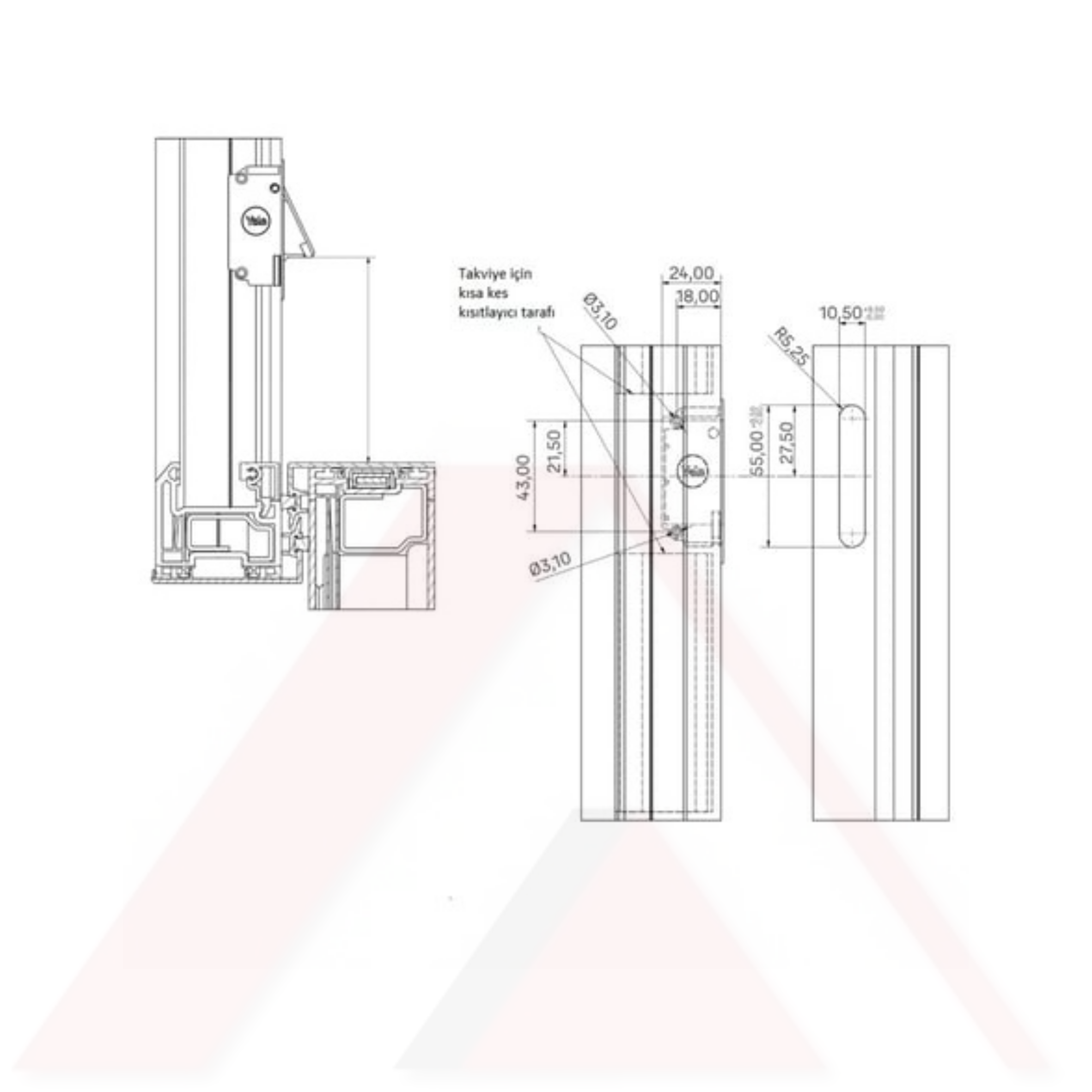 GİYOTİN PENCERE KANAT TUTAMAK VERTEX SİSTEM