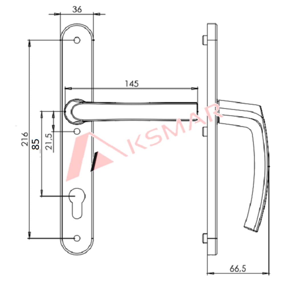 Gu Soprano Kapı Kolu Yaylı 85 mm