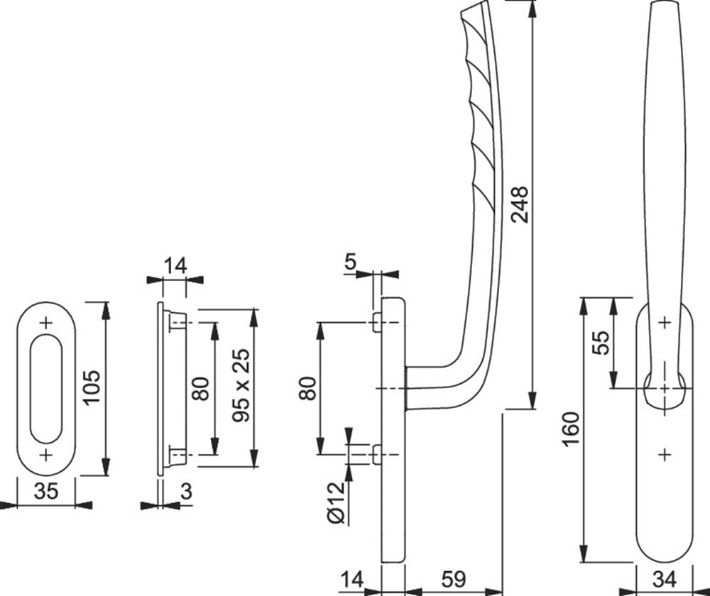 HOPPE HEBESCHIEBE KOL MODEL: HS-0810/431N-AS/422 