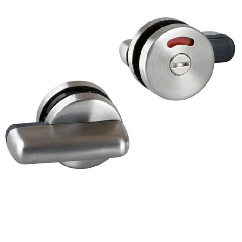 KABİN KAPI WC KİLİT YEŞİL KIRMIZI AÇ-KAPA  (PASLANMAZ SATEN)