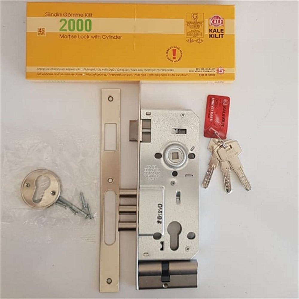 KALE 200 SİLİNDİRLİ KİLİT AHŞAP KAPILAR İÇİN GENİŞ 