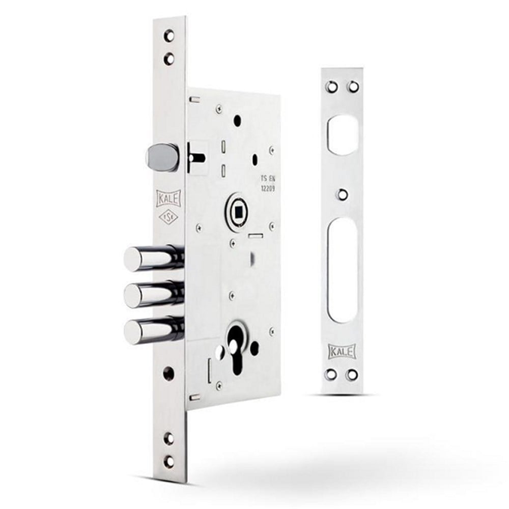 KALE 252R MONOBLOK ÇELİK KAPI KİLİDİ BİLYALI BARELLİ KROM 60 MM