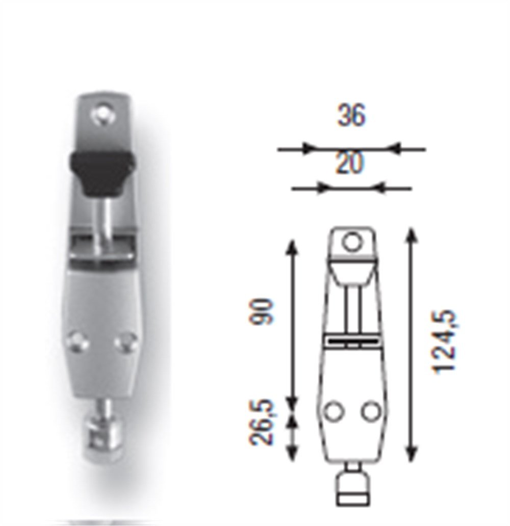 Kapı Kanadı Basmalı Stoper Orta