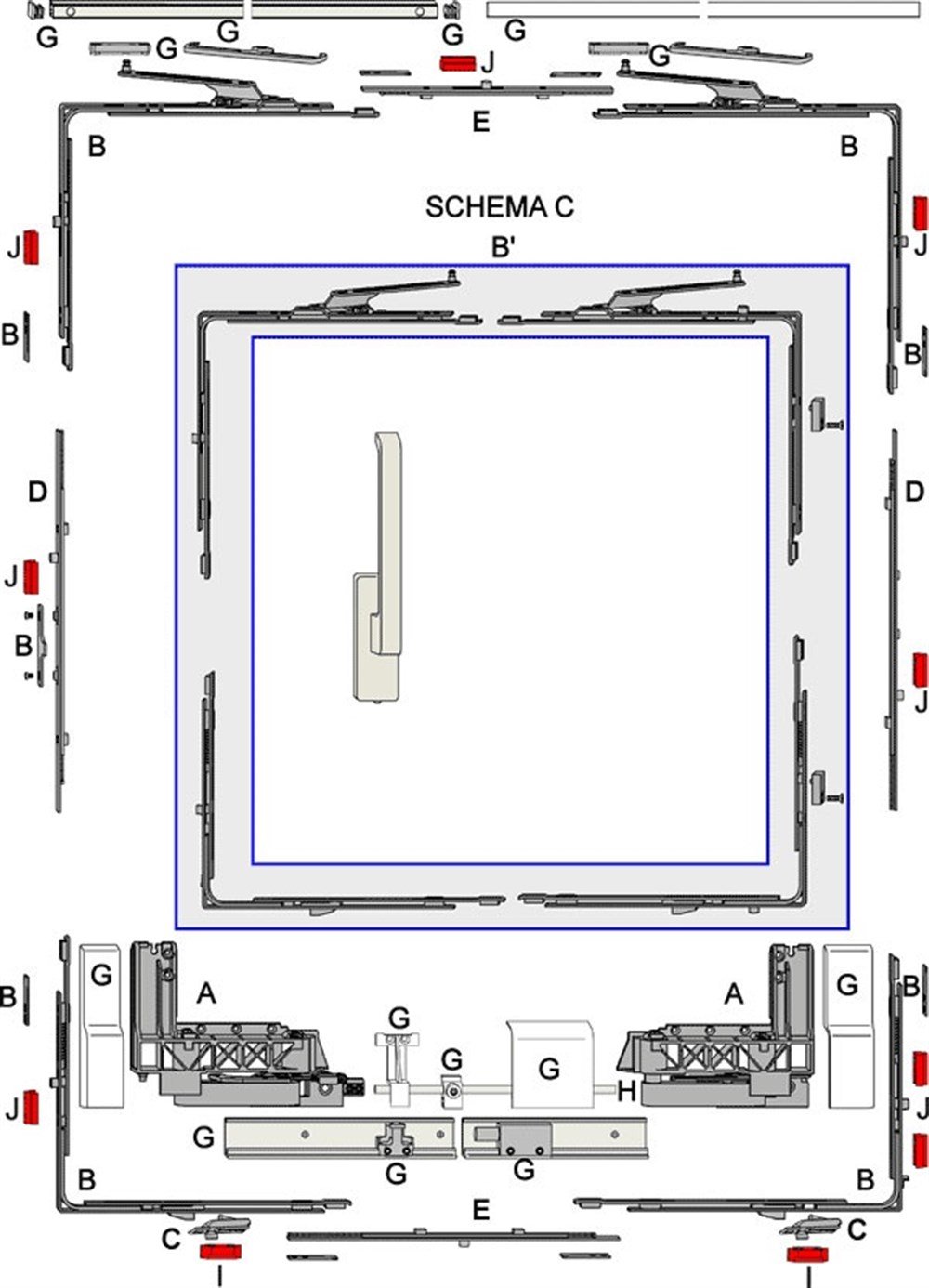 Tam Otomatik Sürme Pvc Doğrama Aksesuarları 