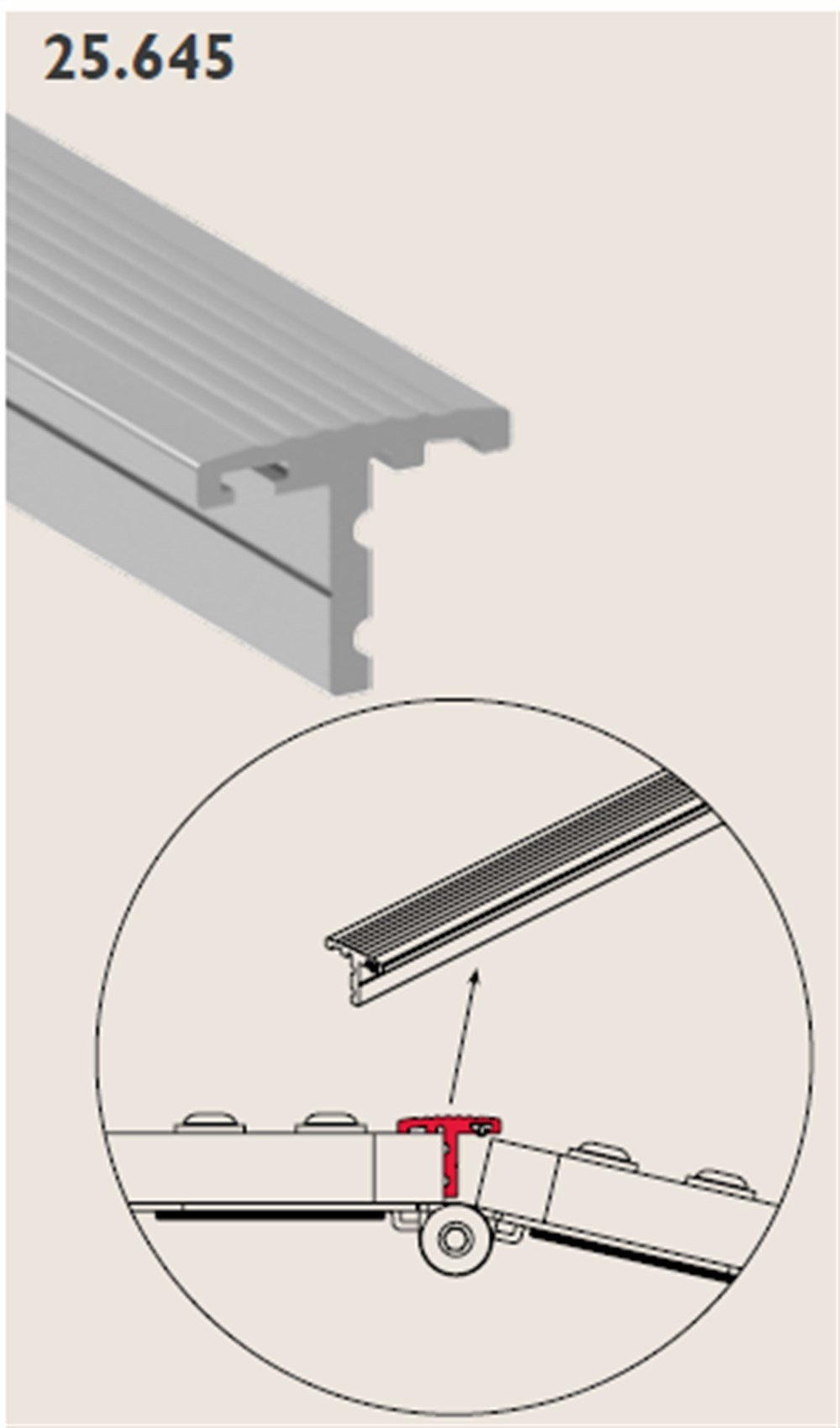 ISLAK ZEMİN T ALUMİNYUM PROFİL MAT ELOKSAL 