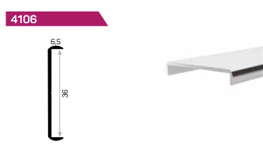 SUNTA U ALUMİNYUM PROFİL 36 mm