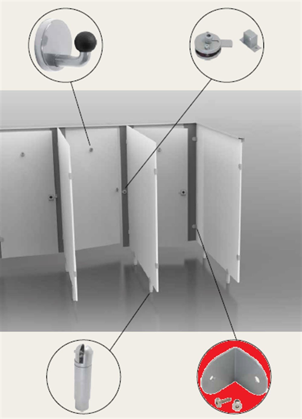 Kabin L Bağlantı Elemanı (Aluminyum)