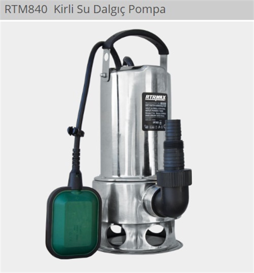 KİRLİ SU DALGIÇ POMPA-RTMAX-840