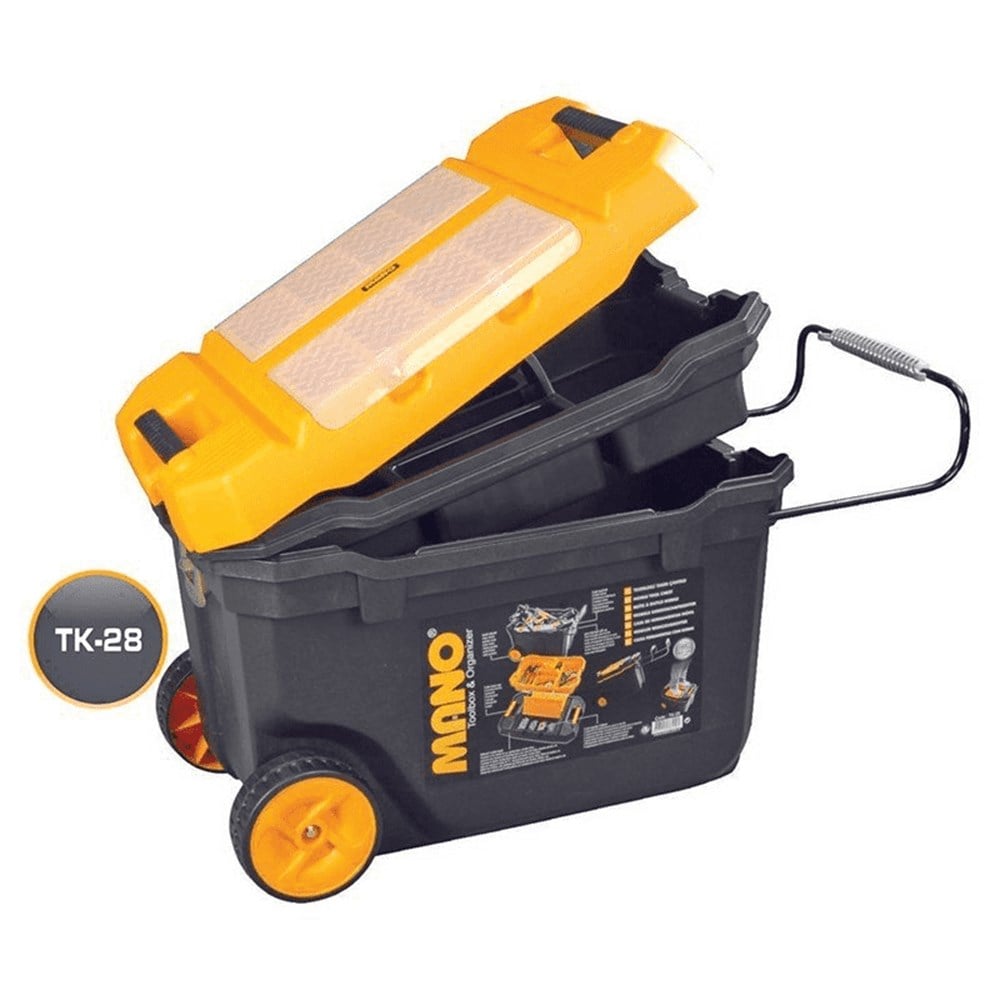 PLASTİK TAKIM ÇANTASI TEKERLEKLİ  METAL KİLİTLİ