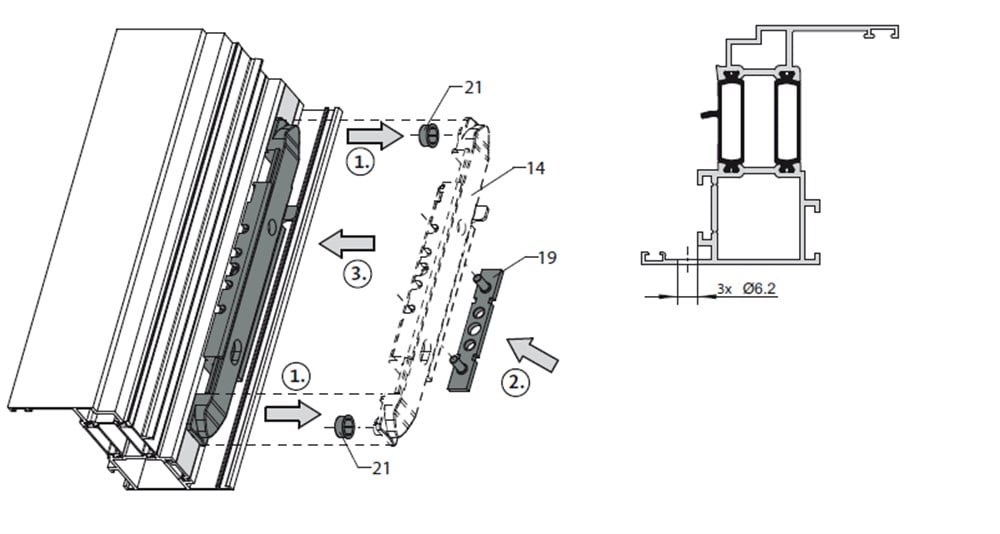 ROZETSİZ ALUMİNYUM ÇİFT AÇILIM PENCERE KOLU  KİLİTLİ