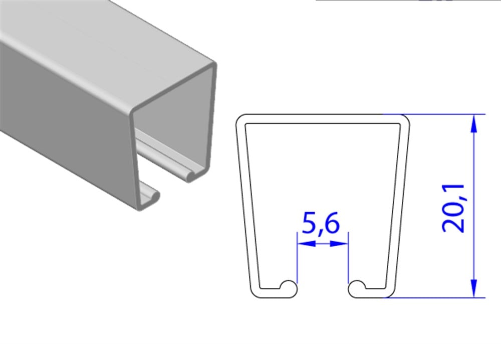 ALUMİNYUM PERDE RAYI TEKLİ RUSTİK