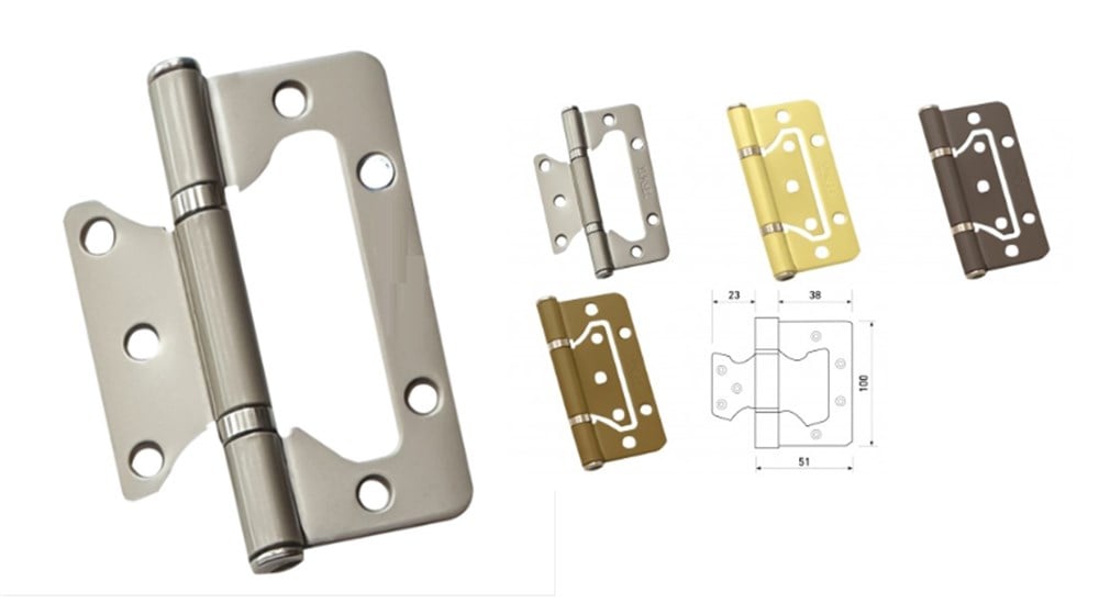 KELEBEK  MENTEŞE  ÇELİK BOYALI  10 CMX2,5 mm