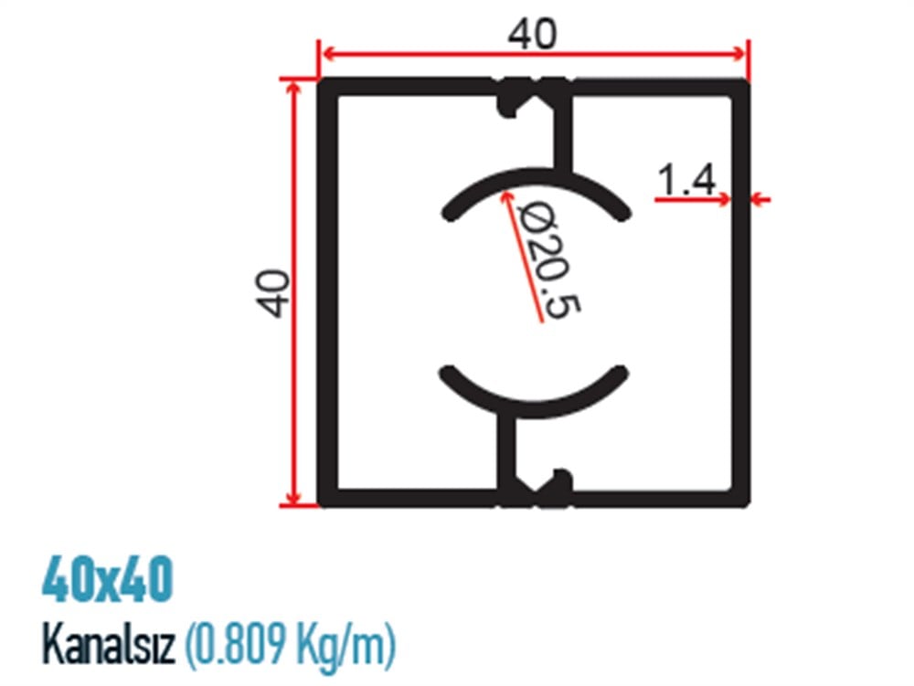 KANALSIZ DİKME PROFİLİ  PR05