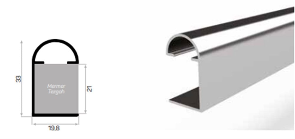 MERMER-GRANİT TEZGAH ÖNÜ PROFİL