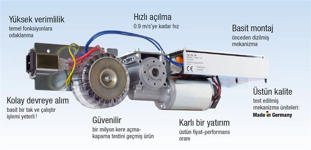FOTOSEL KAPI TEMEL TAKIM ÇİFT KANAT