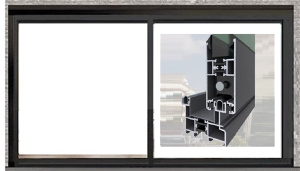 ALUMİNYUM YALITIMLI SÜRME İKİ KANAT HAREKETLİ