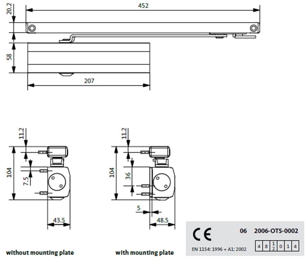 OTS 210 KAPI KAPATICI GÖVDE