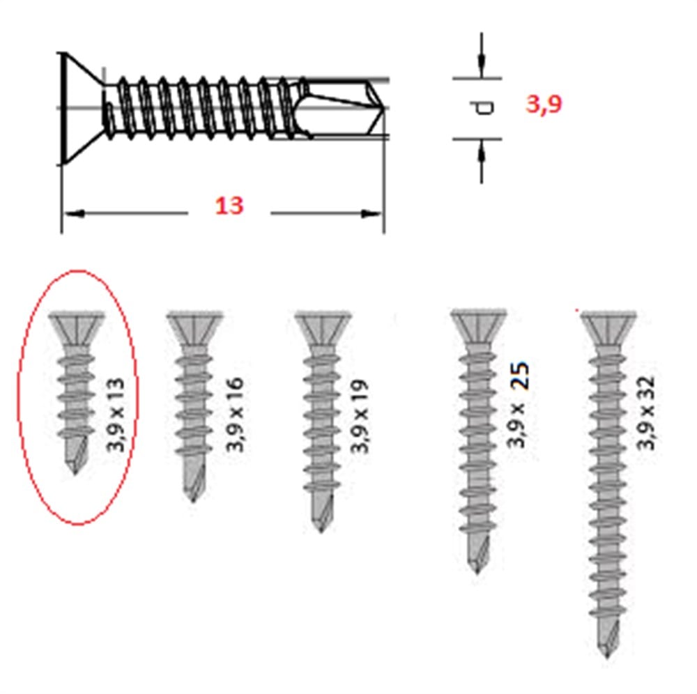VIDA 3.9X13YHB MATKAP UÇLU