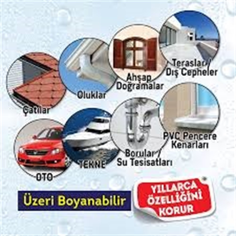SU YALITIM İÇİN SIZDIRMAZ KAUÇUK ŞEFFAF KAPLAMA LEAK FİX