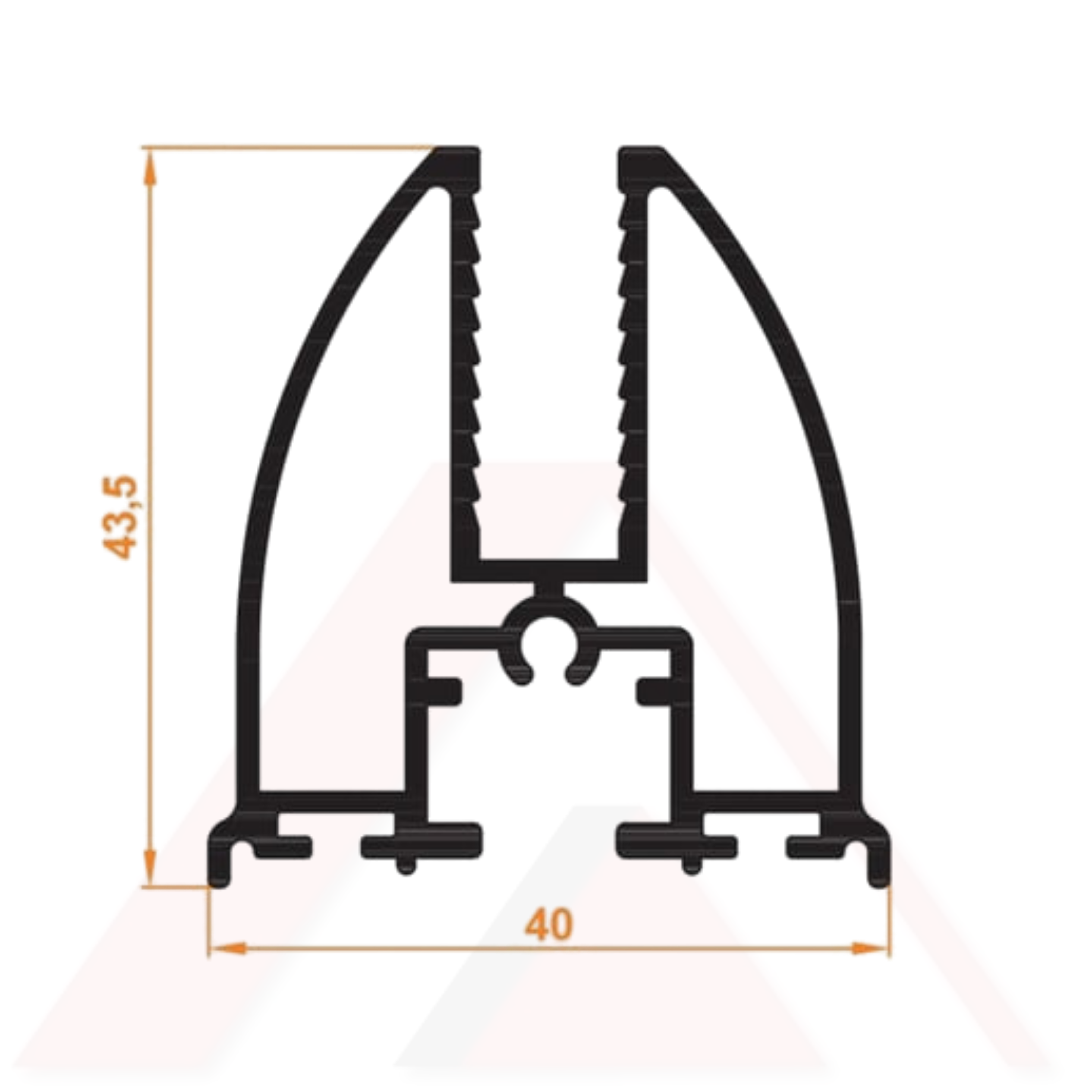 KATLANIR CAM ALUMİNYUM BAZA PROFİLİ FIRTINA SERİSİ