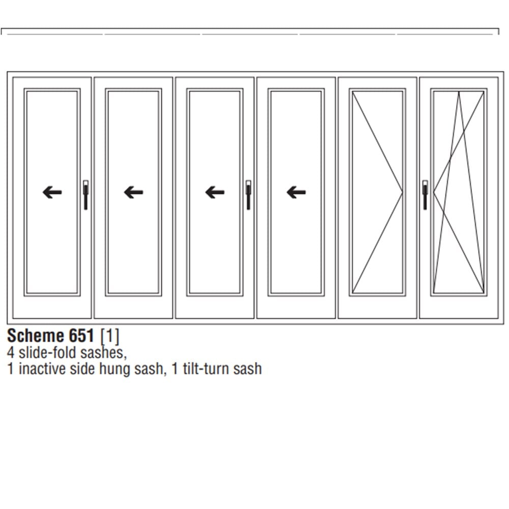 KATLANIR KAPI MEKANİZMA TAKIMI (6 Kanat-5 Kanat BirYöne - 1 Kanat AyrıYöne))