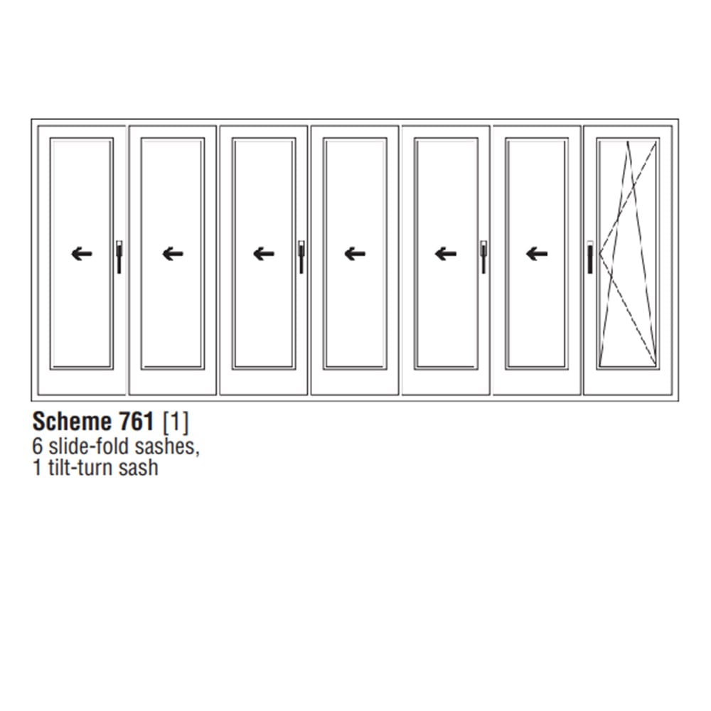 KATLANIR KAPI MEKANİZMA TAKIMI (7 Kanat-6 Kanat BirYöne - 1 Kanat Ayrı)