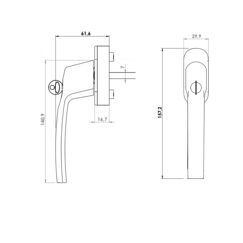 KİLİTLİ PENCERE KOLU LARA