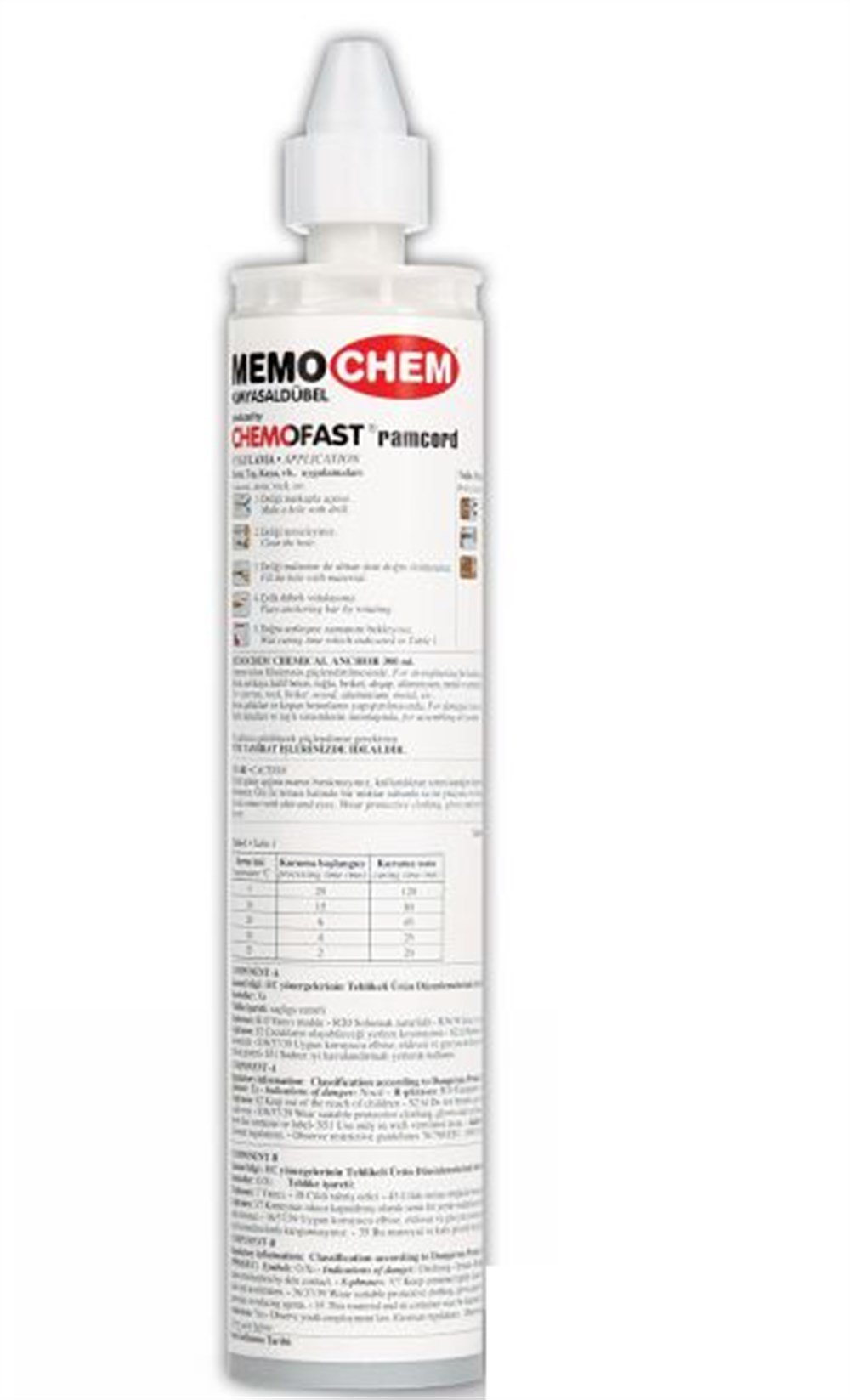 KİMYASAL DÜBEL EPOKSİ MEMOCHEM 300ml