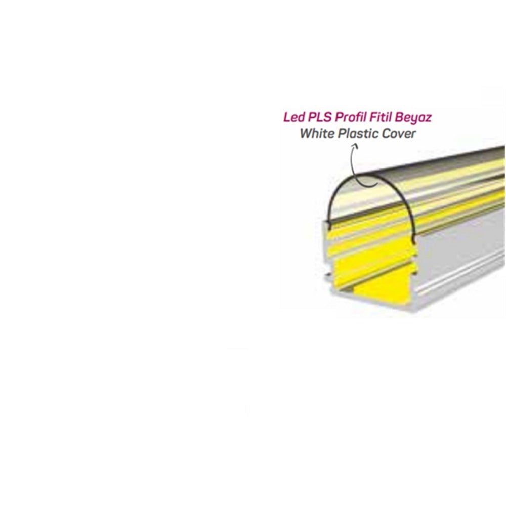 LED PROFİL KAPAĞI RAKI BEYAZI 7314 NOLU PROFİL İÇİN