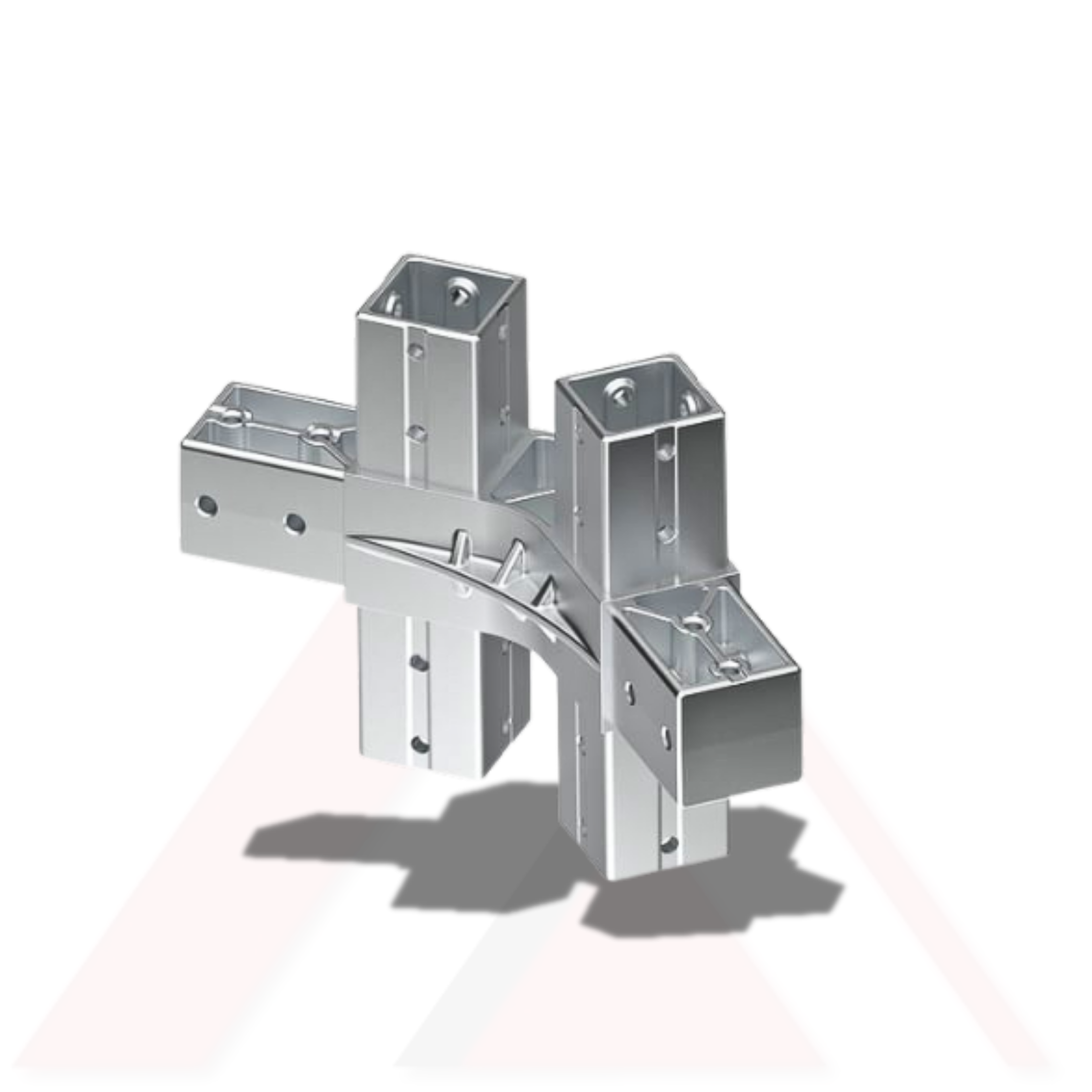 MAHYA  ALTI YÖNLÜ 135 DERECE ARA BAĞLANTI ALUMİNYUM DÖKÜM