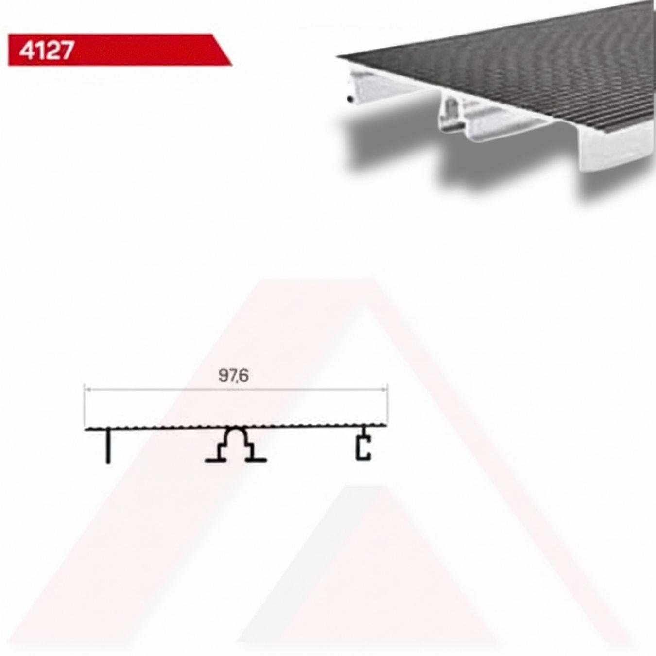MUTFAK BAZA PROFİLİ ÇİZGİLİ 97,6 mm
