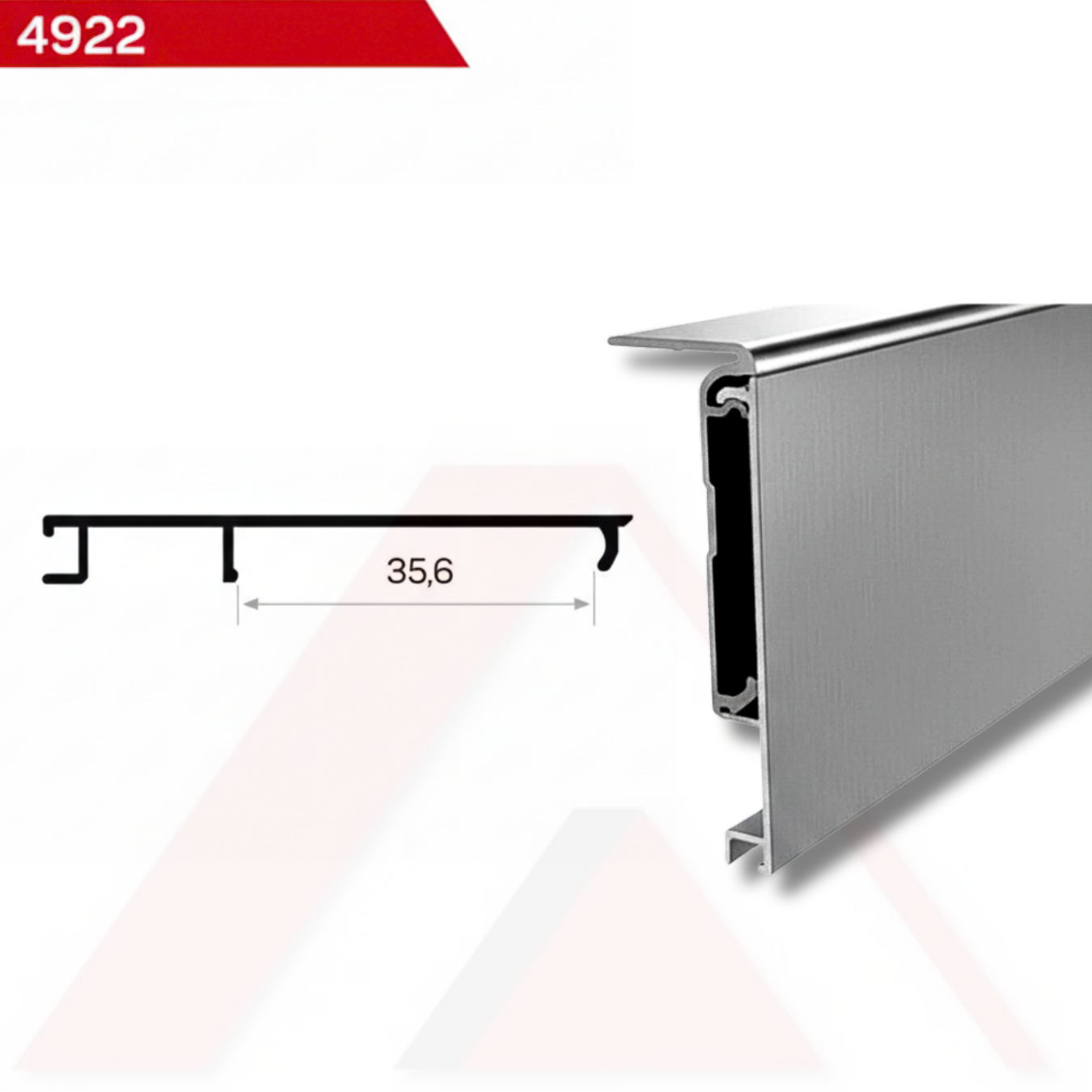 MUTFAK TEZGAH ÖNÜ PROFİLİ 6 cm 4921 KARŞILIĞI