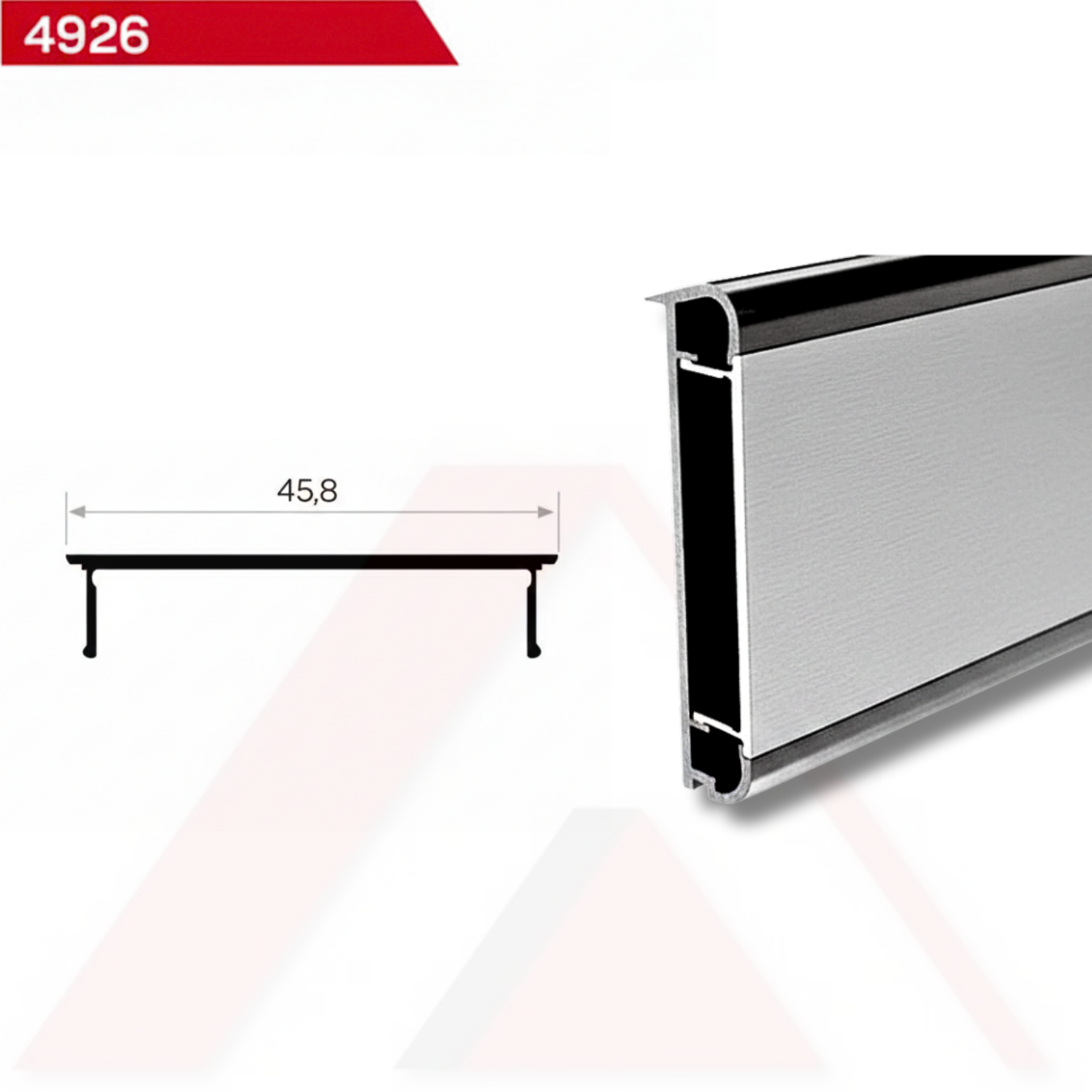 MUTFAK TEZGAH ÖNÜ PROFİLİ 6 cm 4926 KARŞILIĞI