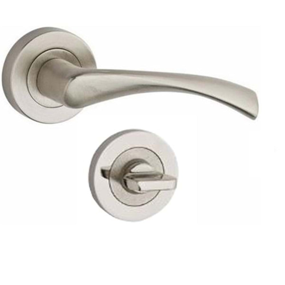 OVAL ROZETLİ WC KAPI KOLU 