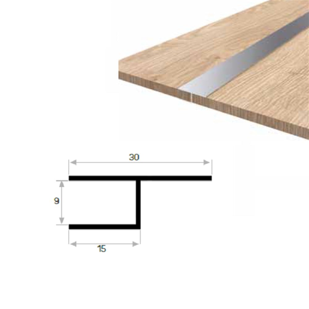 PARKE/FAYANS BİRLEŞİM POFİLİ 9  mm