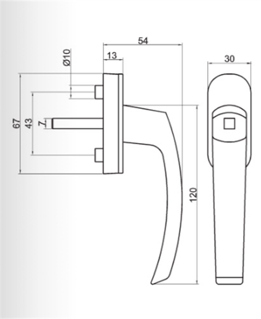 PENCERE KOLU ALUMİNYUM LARA (100 AD KOLİ)