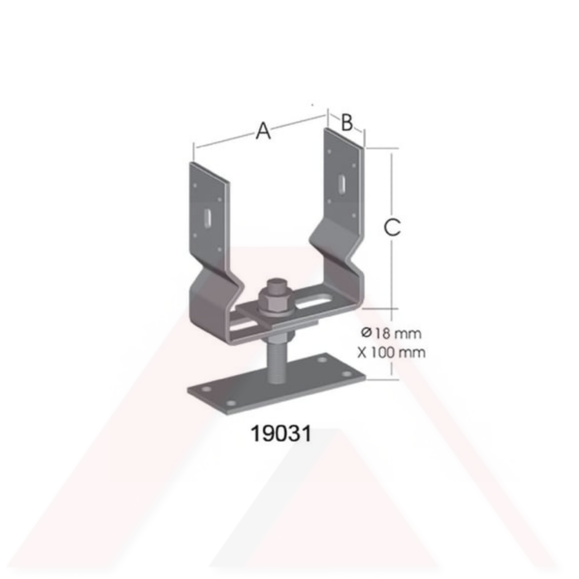 PERGOLA  AYAĞI AĞIR YÜK AYARLI TABLALI 5 mm