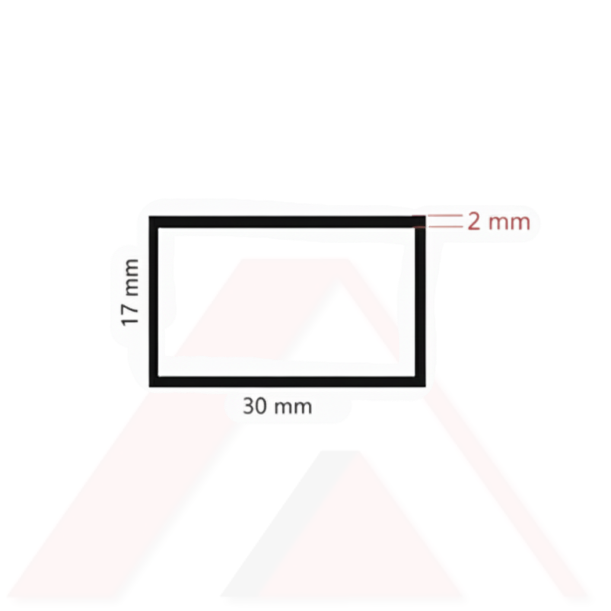 PLASTİK KUTU PROFİL 17X30X2 mm