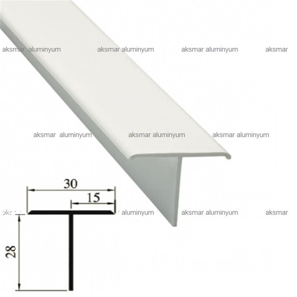Plastik T Profil 15x15