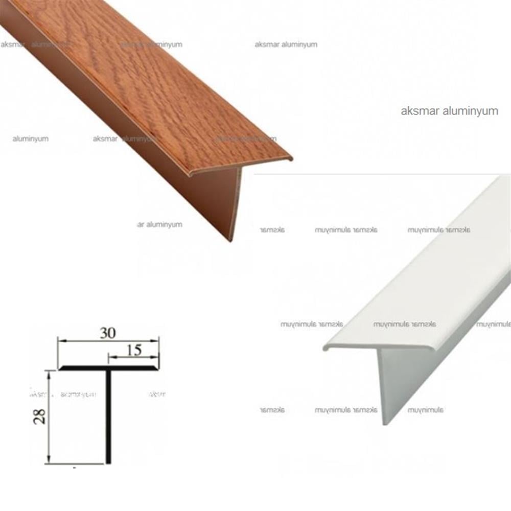Plastik T Profil 15x15