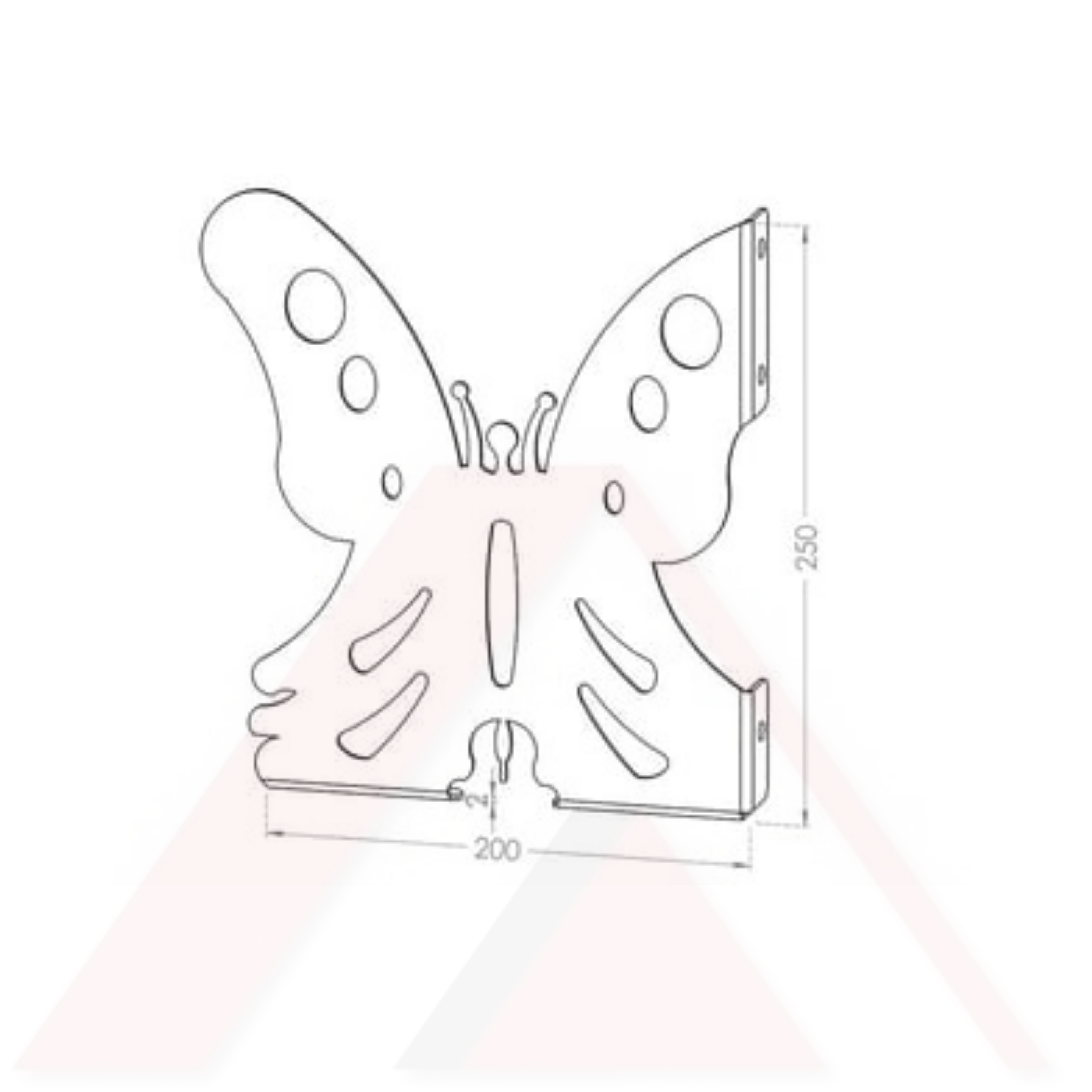 RAF ALTLIĞI KELEBEK SERİSİ 25X20 CM